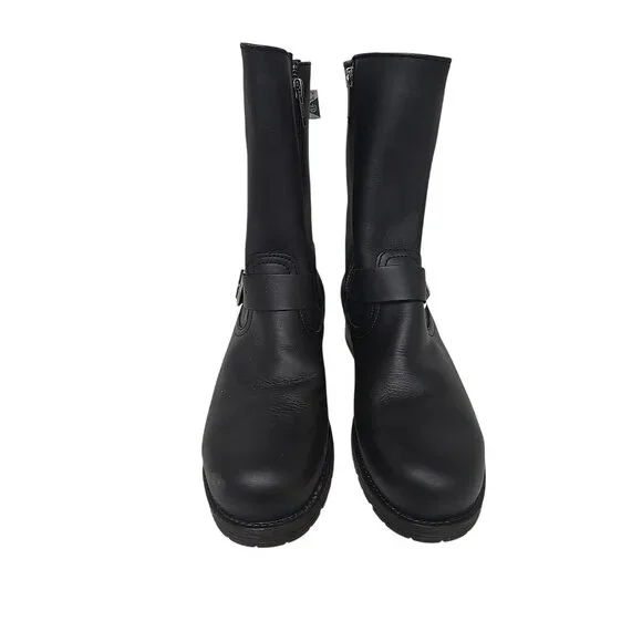 Mellow Walk Women's 412109 Safety Side Zip Boot Dress Engineer Black Size 7D - Picture 6 of 8